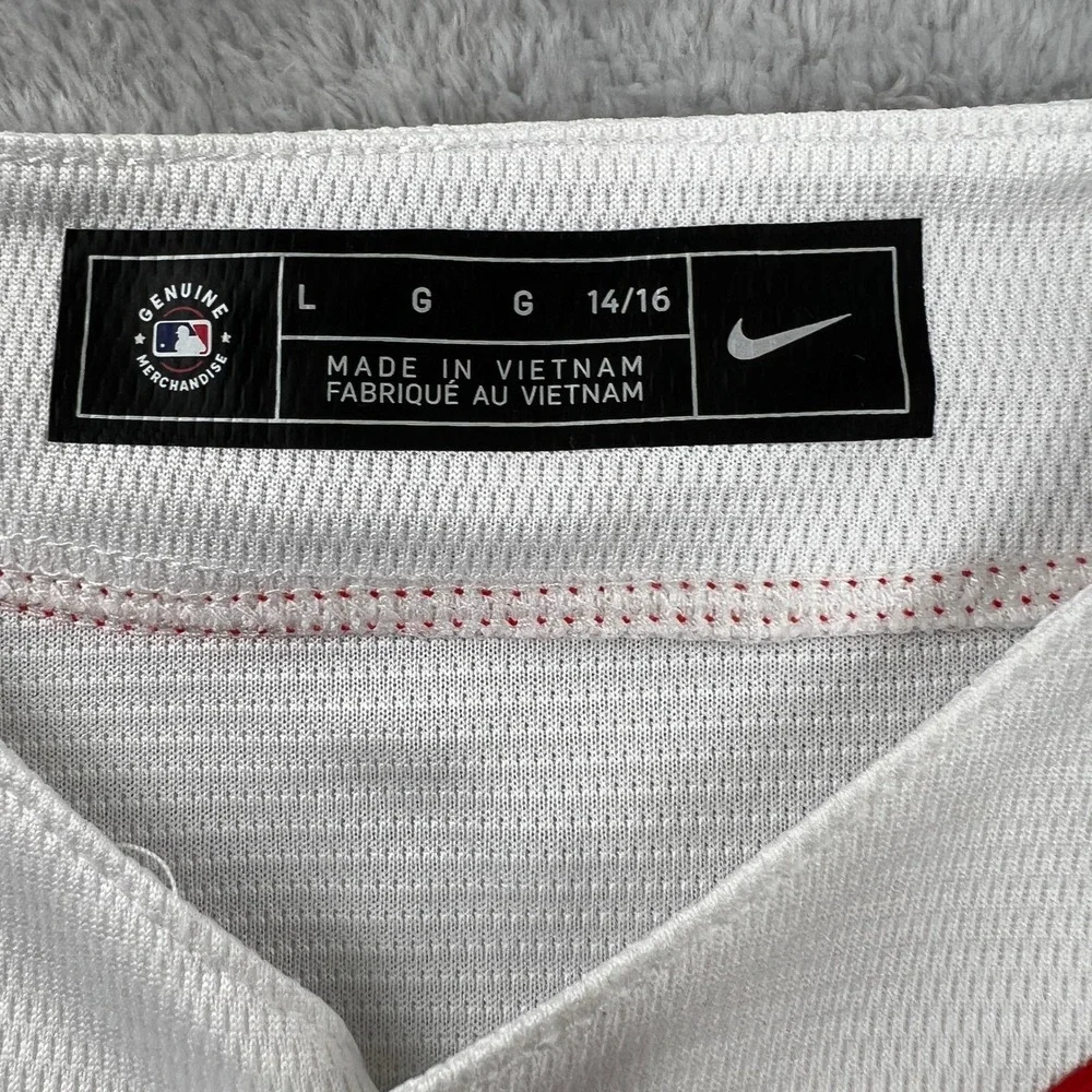 Nike White Red Boston Red Sox Jersey